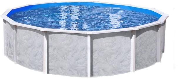 Interline Diana Stahlwand-Pool Basis-Set, Ø 490x132cm, rund, Sandfilter, Innenhülle, grau