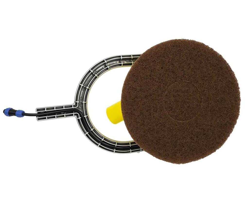 Rössle Pad Maxi für Biber 22 Schrubber, Ø 250mm, extra hart, braun