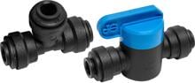 Midas Entnahmeset für Messwasserleitung von Dosieranlagen, 1/4“, schwarz