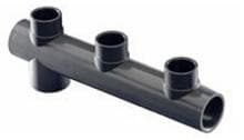 Cepex Drei-Wege-Verteiler Verteilerrohr 50mm, schwarz