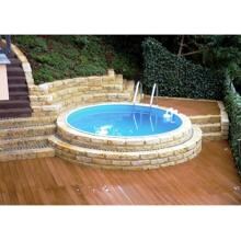 Trend Pool Ibiza Stahlwand-Pool, 450x120cm, rund, Poolfolie 0,8mm, Easy Change Handlauf, Sandfilter weiß