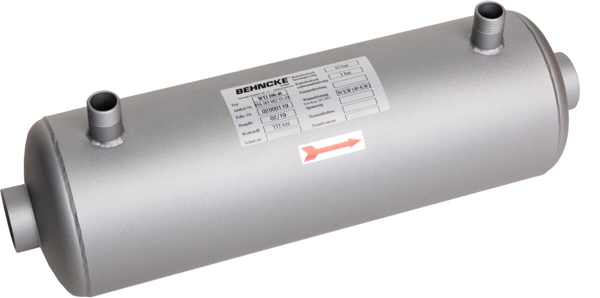 Behncke WTI 100-70 Wärmetauscher, 75kW, Titan