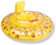Swim Essentials Yellow Circus Schwimmring für Babys, 0-1 Jahre, Ø 69cm, gelb