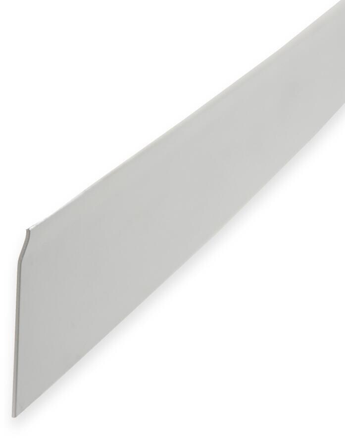Folienblech für Massivbau, Streifen 4/1x200cm, leicht gewinkelt, grau