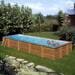 Gre Mint Holzpool Set, 1010x418x146cm, rechteckig, Sandfilteranlage