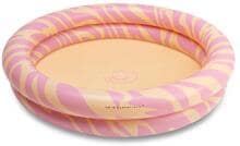 Swim Essentials Vibrant Stripes Kinder Pool, 100x100x15cm, pink