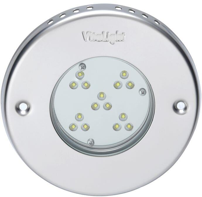 Hugo Lahme VitaLight 16/4er LED Unterwasserscheinwerfer, 43W, 24V DC, Edelstahlblende, Rotguss, tageslichtweiß