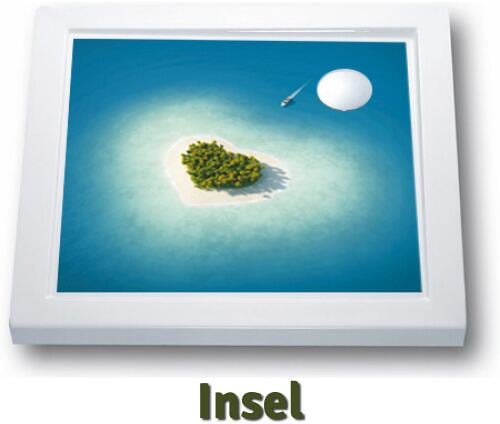 Anti-Rutsch Aufkleber Poolmatte, Insel, 410x410mm