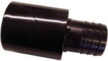 Adapter für Saugschlauch, Ø 50mm Muffe, Ø 38mm Schlauchtülle, schwarz