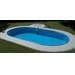 BWT myPool Premium Stahlwand-Pool, oval, Sandfilter, Tiefbeckenleiter, weiß