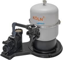 Behncke Köln² Sandfilteranlage mit Comfort 14 Pumpe, 14m³/h bei 8m, 6-Wege-Ventil, 230V, grau