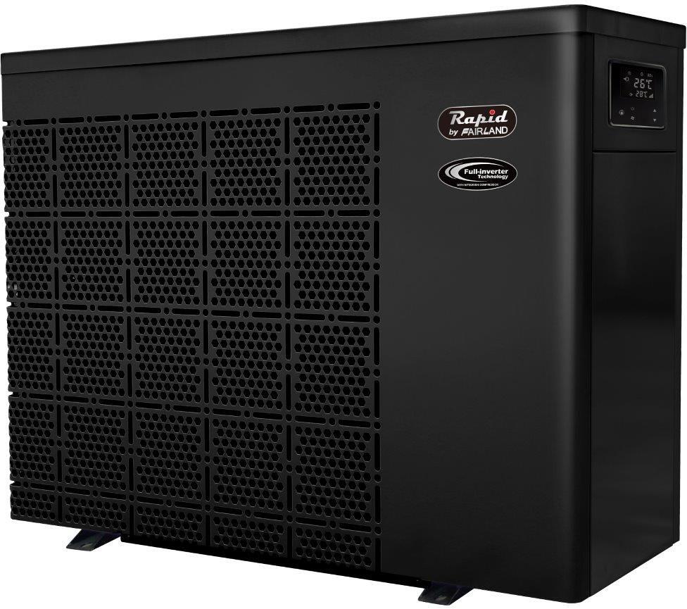 Fairland Rapid Inverter IPHCR55 Wärmepumpe, Pools bis 95m³, 20,5kW, 230V, Kühlfunktion, Wi-Fi, schwarz