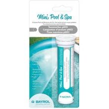Bayrol Mini Pool & Spa Teststreifen zur Wasseranalyse, pH-Wert, freies Chlor, 25 Stück