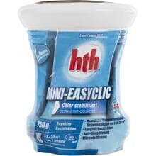 hth Mini-Easyclic Komplettpflege zur Wasseraufbereitung, stabilisiertes Chlor, Pools bis 30m³, 0,75kg