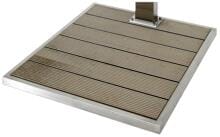 Eichenwald Ideal Bodenelement für Gartendusche Tonga Solar, 840x750mm, WPC