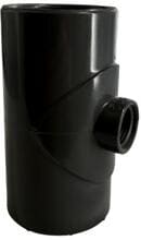 Verbindungsstück T-Stück 90°, 2x Klebemuffe Ø 50mm - Innengewinde 1/2", PVC