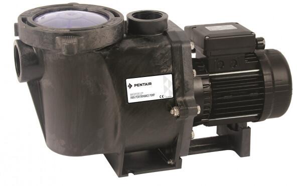 Pentair P-WFL-071 WhisperFlo Filterpumpe, selbstansaugend, 15m³/h bei 8m, 0,55kW, 230V, schwarz