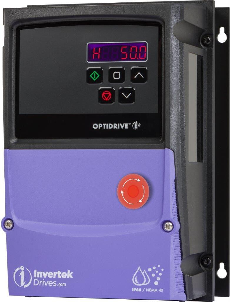 Invertek Drives Optidrive E3 Frequenzumrichter, 2,2kW, 5,8A, 230V, 1-phasig