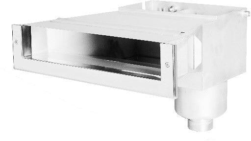 Behncke B500 Ultimate Level Skimmer Oberflächensauger, 454mm, 8-15m³/h, tiefer Siebkorb, Edelstahl