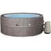 NetSpa Vita Premium Whirlpool, halbstarr, Ø 184x73cm, rund, 4-6 Personen, Lederoptik braun