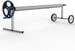 Oku Madrid Aufrollvorrichtung komplett, 300-630cm, fahrbar, Rollen einseitig, T-Ständer, Edelstahl