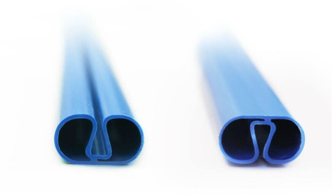 Trend-Pool Standard-Handlauf für Überhangfolie, Profilschienen-Set Kinderbecken Rund-Pool Ø 450-460cm, PVC, blau