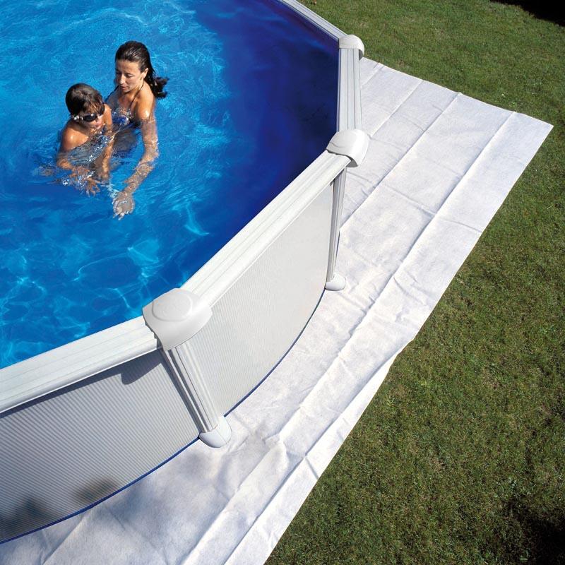 Gre Bodenschutzplane, quadratisch, 550x550cm, weiß