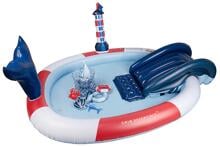 Swim Essentials Ocean Stripes Adventure Pool, ab 3 Jahren, 210x150cm, multicolor