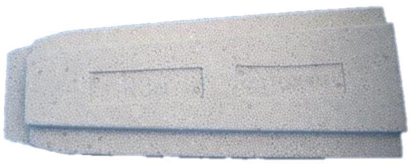 Future Pool Power S Styroporstein-System, Aufspreizkeil, Radius 300cm, EPS 25, grau gesprenkelt