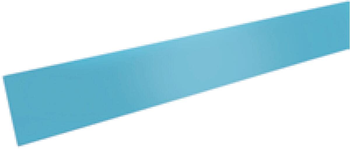 Renolit Folienblech für Massivbau, Streifen 5x5x200cm, abgelängt, blau
