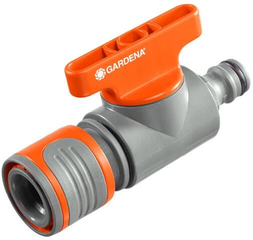 Gardena Schlauchanschluss mit Regulierventil, grau/orange