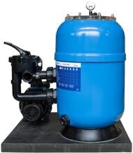 Oku Atlantica Sandfilteranlage mit Badu Alpha Pumpe, 6-Wege-Ventil, 230V, blau