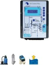 Aqua Solar Control Plus Elektro-automatische Steuerung Filteranlage, Wärmetauscher, Rückspülung, Niveauregulierung für Infinity-Überlaufbecken mit Besgo-Ventil, Version EN/ES