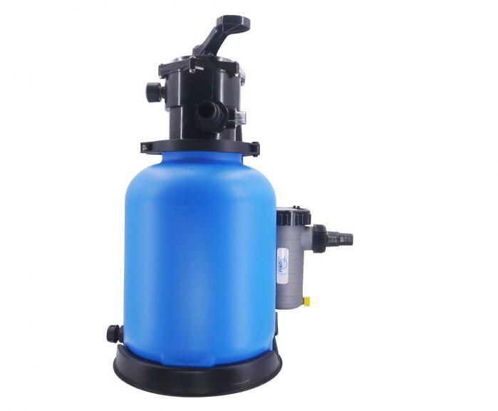 OKU 300400 Bali Sandfilteranlage mit Aqua Plus 6 Pumpe, 8m³/h bei 6m, Ø 400mm, 6-Wege-Ventil, 230V, blau