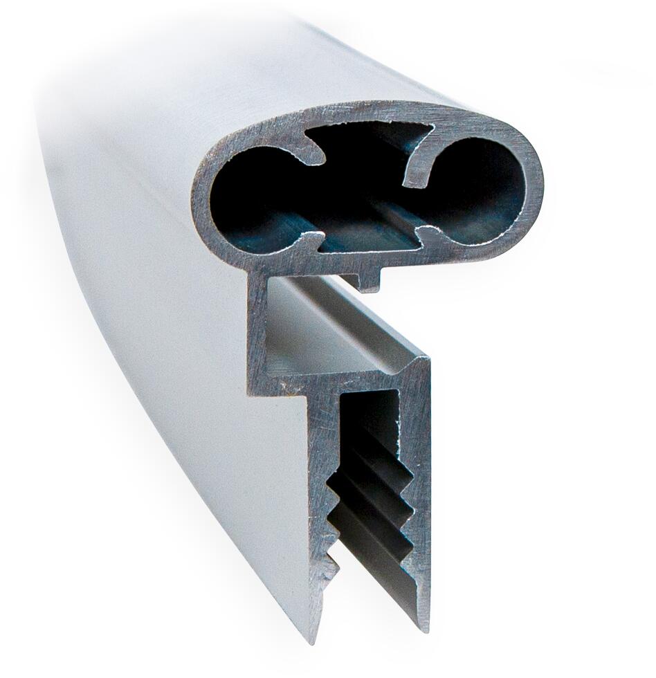 Trend-Pool Kombi-Handlauf Easy Change für Keilbiese/Überhangfolie, Profilschienen-Set Rund-Pool Ø 350cm, Aluminium, silber