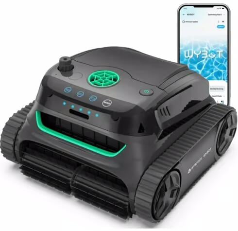 Wybot S2 Poolroboter für Schwimmbecken bis 300m², akkubetrieben, Bluetooth, schwarz