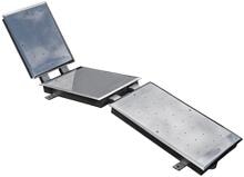Vagner Pool Hydromassageliege für Folienpools, Edelstahl