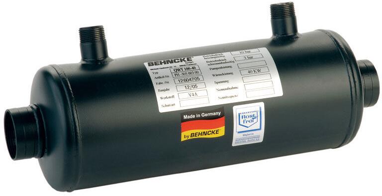 Behncke QWT 100-40 Wärmetauscher, 46kW, Edelstahl, inkl. Halterungen