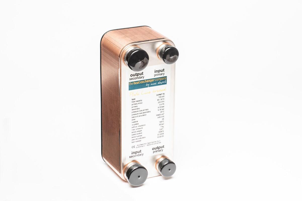 Daprà D-PWT 30 Plattenwärmetauscher, 30kW, Edelstahl, gelötet