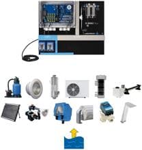 Speck Badu Blue Wasseraufbereitungssystem pH/Chlor Mess-Dosieranlage & Steuerung Filteranlage, Beleuchtung, Elektroheizung, Wärmepumpe, Salzelektrolyse, Wärmetauscher, Solarheizung, Gegenstromanlage, Abdeckung, Rückspülung, Attraktion, Niveauregulierung