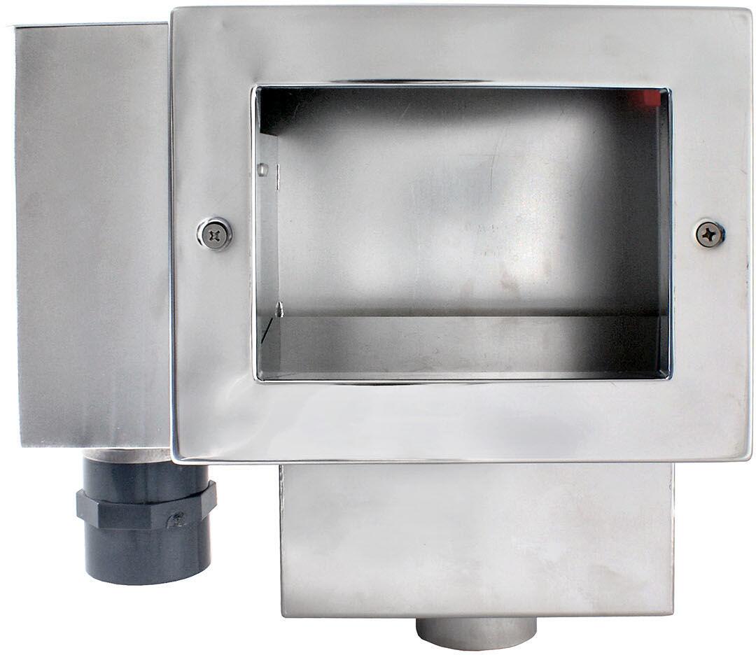 Behncke B100 Skimmer Oberflächensauger, 200mm, 8–12m³/h, Streichflansch, Edelstahl