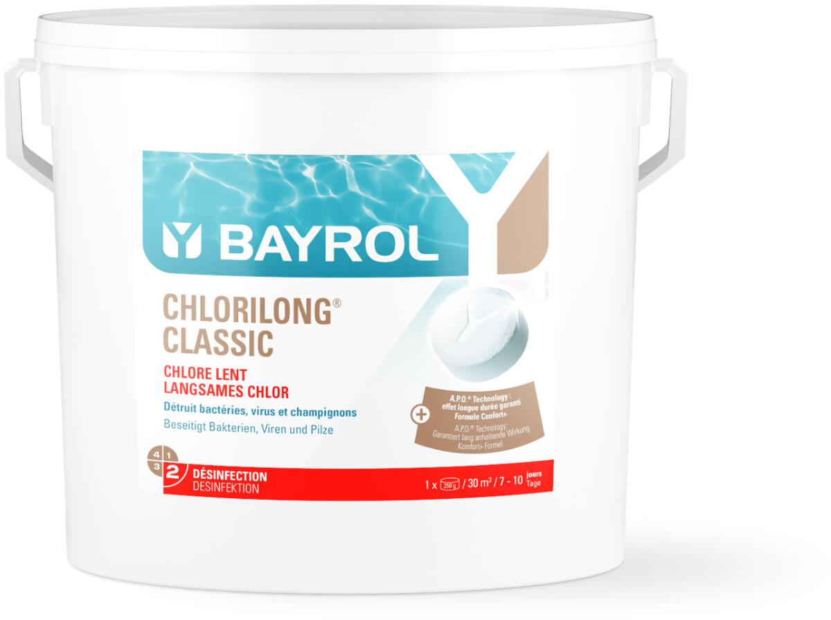 Bayrol Chlorilong Classic Chlortabletten, Clorodor Control Kapseln, 10kg