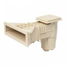 Oku Lux Slim Einbauskimmer, Anschluss 2" IG, Kunststoff, beige
