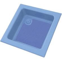 Poolduschwanne Becken Grundplatte 70x70cm, blau