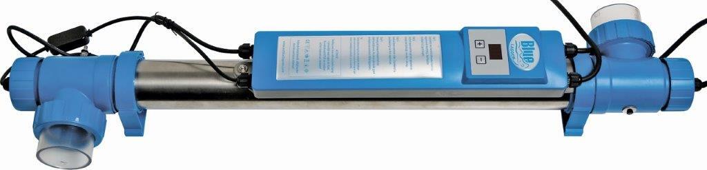 Blue Lagoon Kupfer-Ionisator UV-C, Schwimmbecken bis 35m³, 40W, mit Betriebsstundenzähler