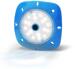 SeaMaid Notmad LED Unterwasserlicht mit Magnet, 18 LED weiß, Gehäuse blau