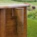 Gre Sicilia Stahlwand-Pool, 500x300x120cm, oval, Kartuschenfilter, Holzoptik
