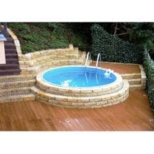 Trend Pool Ibiza Stahlwand-Pool, 450x120cm, rund, Innenhülle 0,8mm, Handlauf Basic, Sandfilter, weiß
