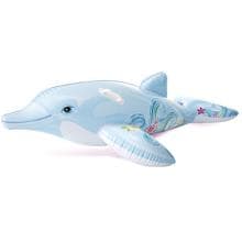 Intex Lil" Dolphin Ride-On Schwimmtier, ab 3 Jahre, 175x66cm
