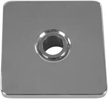 Peraqua Blende für Einlaufdüse Ocean, Kugelbohrung Ø 18mm, eckig, Edelstahl V4A